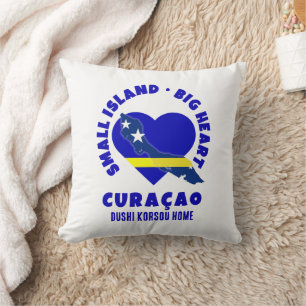 CURAÇAO Kleine Insel Großes Herz Dushi Korsuo  Kissen