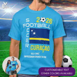 CURAÇAO KORSOU CURACAO Football Soccer 2026 T-Shirt