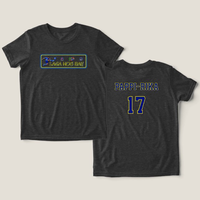 Curaçao Let's Go Tri-Blend Shirt (Design Vorderseite & Rückseite)