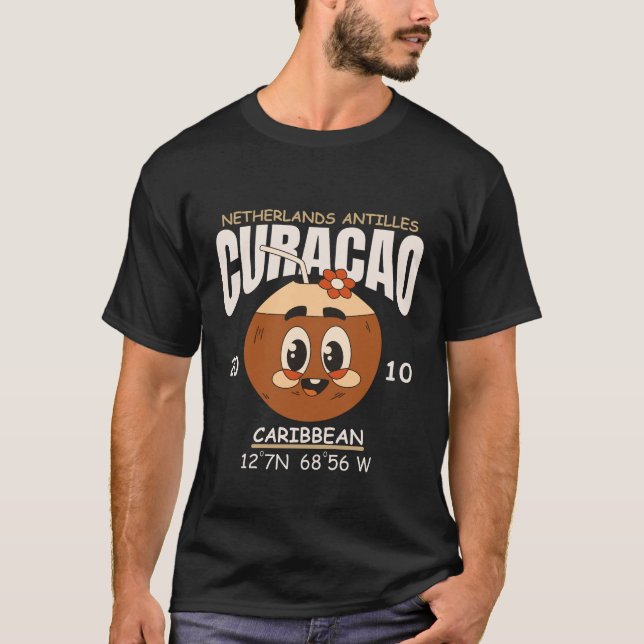 Curaçao Niederländische Karibik  T-Shirt (Vorderseite)