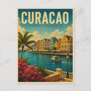 Curaçao Niederländische Karibik Vintage Postkarte
