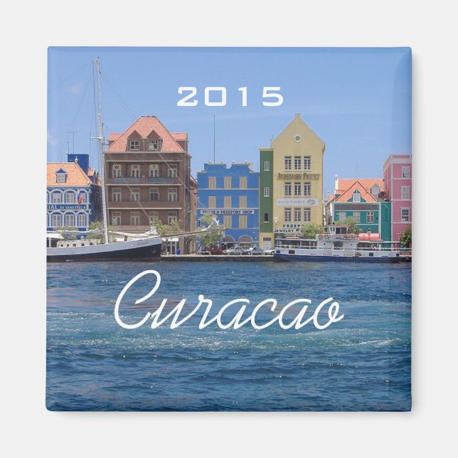 Curacao Reisen Küste Kühlschrankmagnet Jahr ändern Magnet (Vorne)