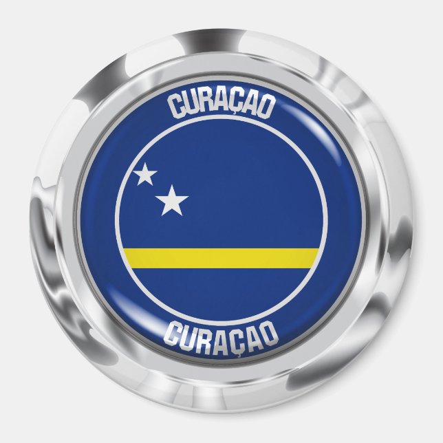 Curaçao RundEmblem Magnet (Vorne)