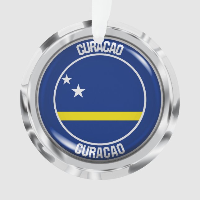 Curaçao RundEmblem Ornament (Vorderseite)