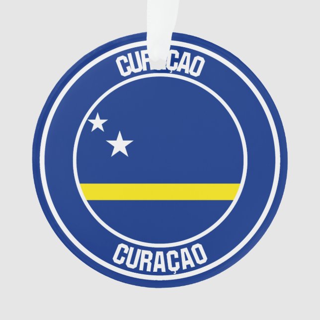 Curaçao RundEmblem Ornament (Vorderseite)