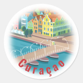 Curaçao Runder Aufkleber