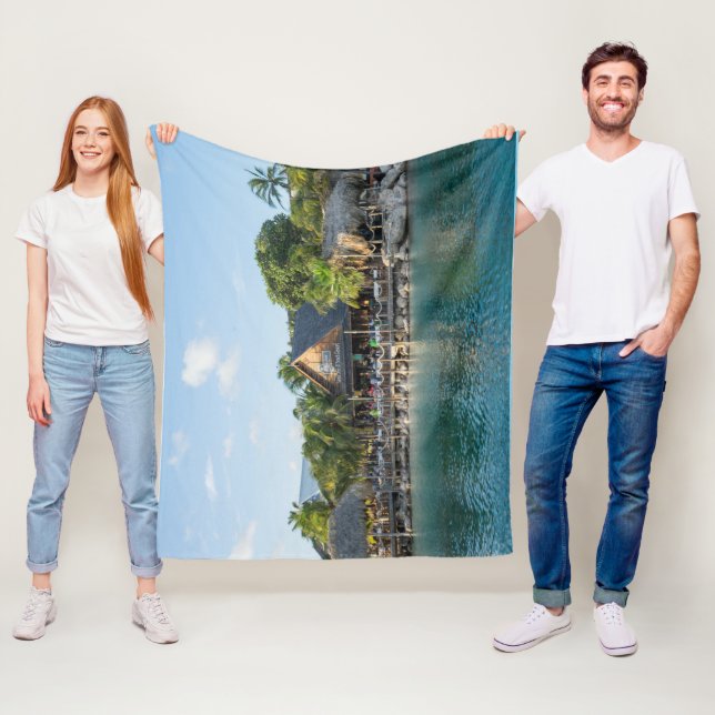 Curacao Sea Aquarium Beach Design Fleecedecke (Beispiel)