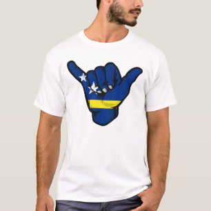 Curaçao Shaka-Hand-Flagge T-Shirt