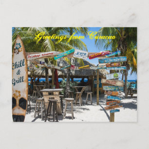 Curaçao-Strand-Postkarte Postkarte