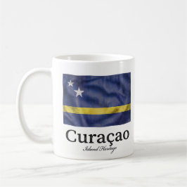 Curaçao Vintage-Flagge | Karibisches Erbe Kaffeetasse