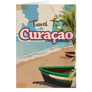 Curaçao Vintage Reise Poster Kunst.