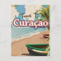 Curaçao Vintage Reise Poster Kunst.