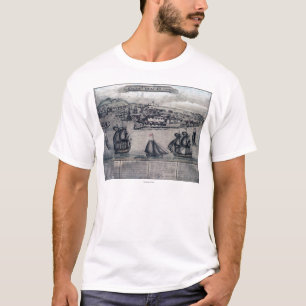CuracaoPanoramic MapCuracao, die Niederlande T-Shirt