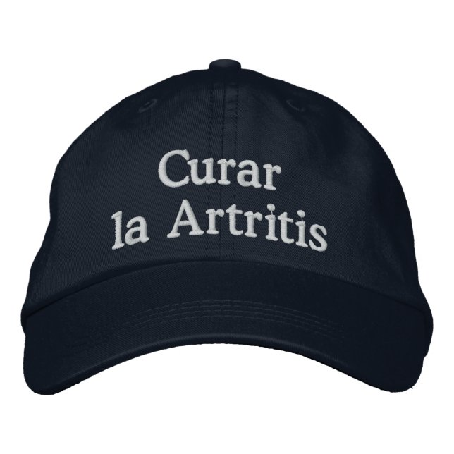 "Curar la Artritis" - Bordados Hat Bestickte Baseballkappe (Vorderseite)