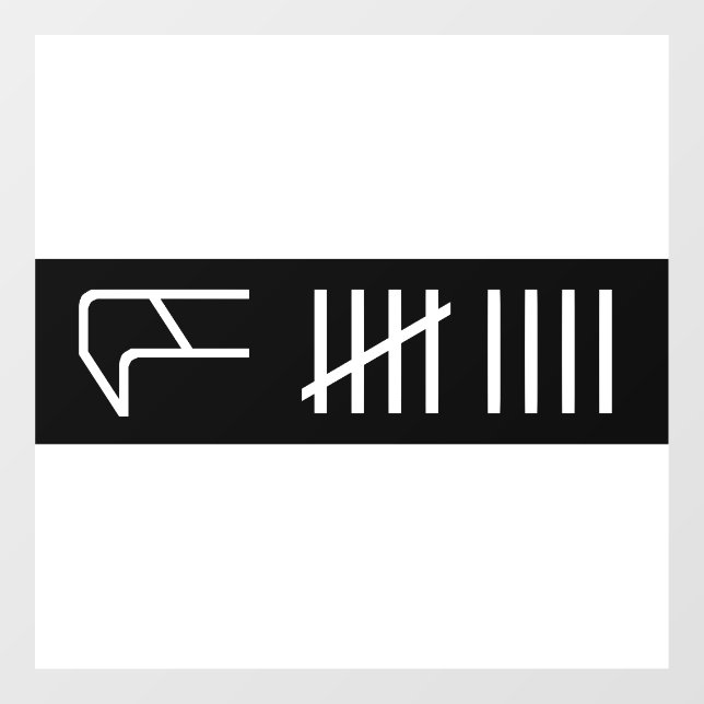 Curb Score Window Cling Fensteraufkleber (Blatt)