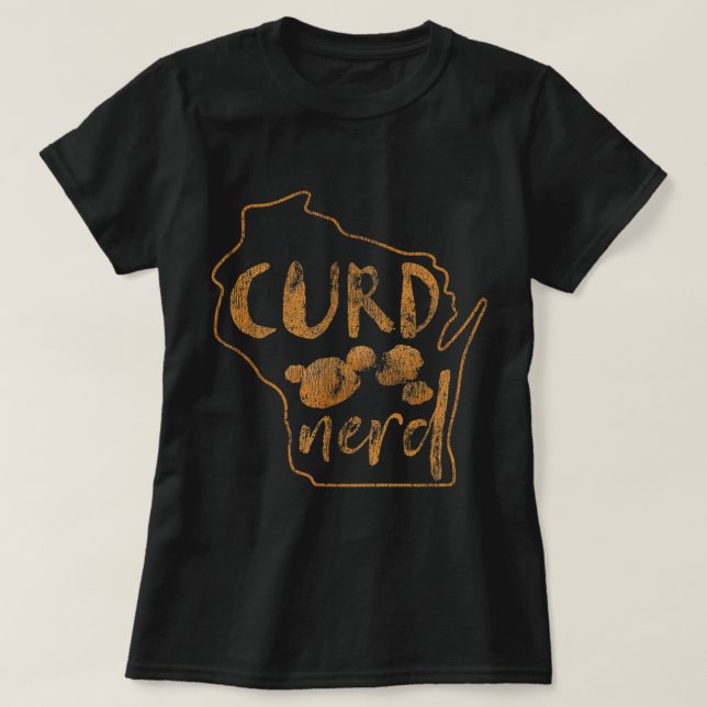 Curd Nerd Squeaky Cheese T-Shirt (Design vorne)