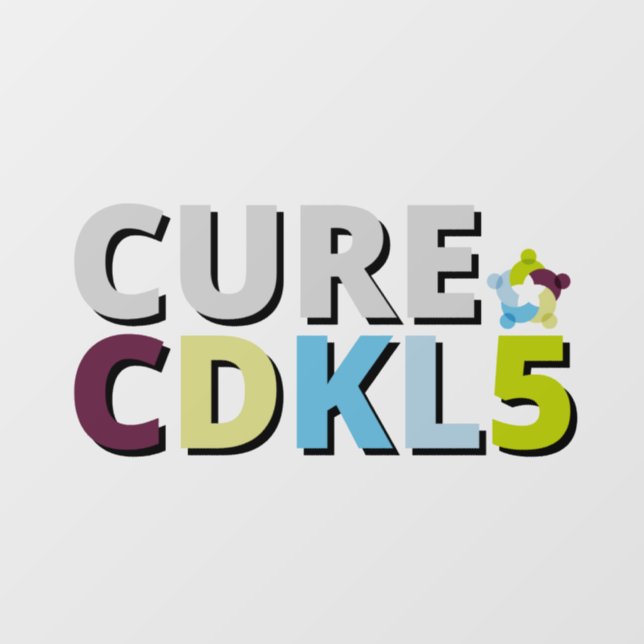 Cure CDKL5 Fensterklammer Fensteraufkleber (Blatt)