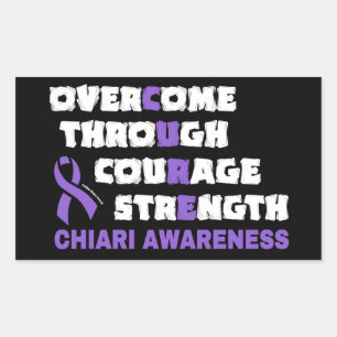 CURE...Chiari Rechteckiger Aufkleber