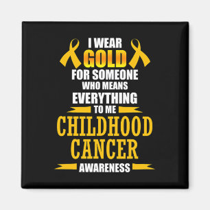 Cure Childhood Cancer Awareness Goldene Schleife f Magnet
