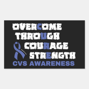 CURE...CVS RECHTECKIGER AUFKLEBER