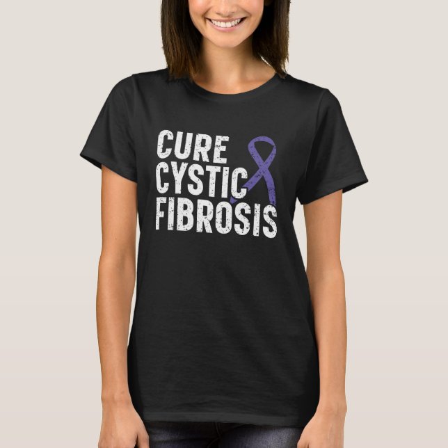 Cure Cystic Fibrosis Warrior Cystic Fibrosis Suppo T-Shirt (Vorderseite)