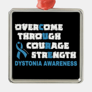 CURE...Dystonia Metal Ornament Aus Metall