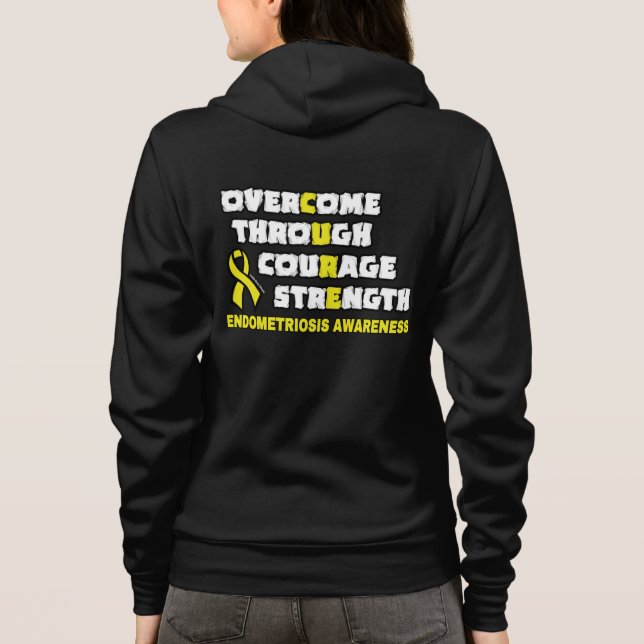 CURE...Endometriose Hoodie (Rückseite)