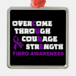 CURE...Fibro Metal Ornament Aus Metall