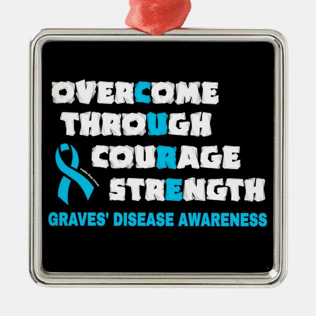 CURE...Graves' Metal Ornament Aus Metall (Vorne)