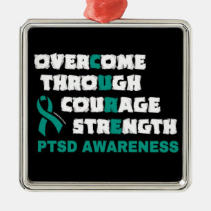 CURE...PTSD ORNAMENT AUS METALL
