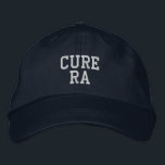 "Cure RA" - bestickte Hat Baseballkappe<br><div class="desc">Woll es zu ändern? Fügen Sie einfach Ihren eigenen Text hinzu!</div>