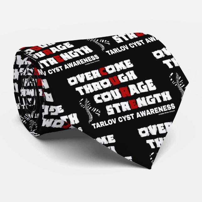 CURE...Tarlov Cyst Neck Tie Krawatte (Gerollt)