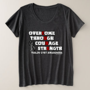 CURE...Tarlov-Zyste Große Größe T-Shirt