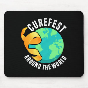 Curefest auf der ganzen Welt Kindheitskrebs-Bewuss Mousepad