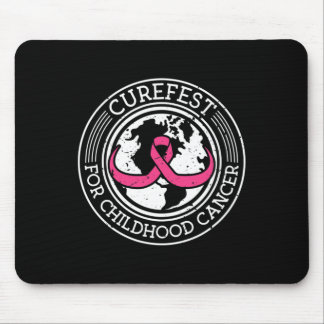 Curefest For Childhood Cancer World Ribbon 2  Mousepad