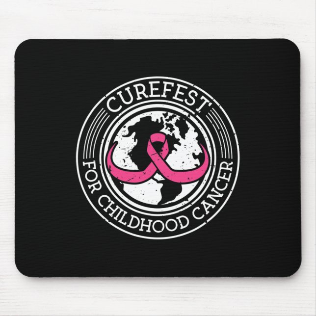 Curefest For Childhood Cancer World Ribbon 2  Mousepad (Vorne)