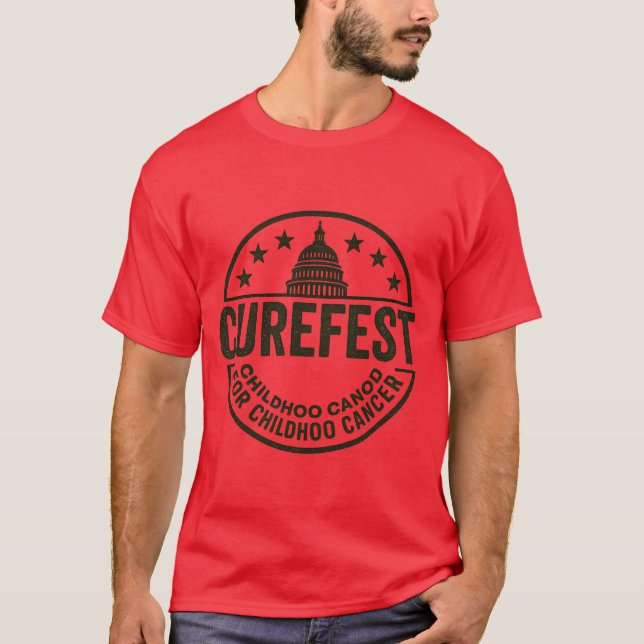CureFest für Krebs im Kindesalter T-Shirt (Vorderseite)