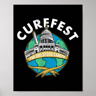 Curefest Kindertageskrebs Curefest auf der ganzen  Poster