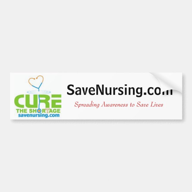 curethe2, SaveNursing.com, ausgebreitetes Autoaufkleber (Vorne)