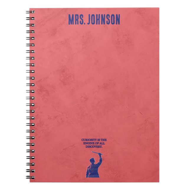 Curiosity Engine of All Discovery Science Quote Notizblock (Vorderseite)