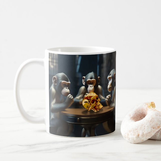 Curious Apes Coffee Tasse (Mit Donut)