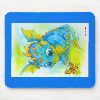 Curious Baby Dragon Mouse Pad Mousepad