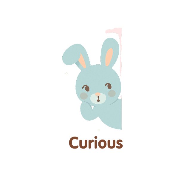 Curious Bunny – Pastel Character T-Shirt (Von Creator hochgeladen)