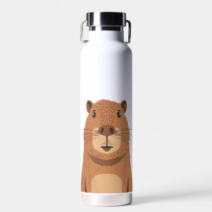 Curious Capybara Portrait Trinkflasche