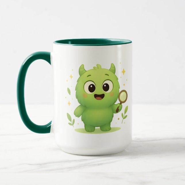 Curious Explorer Monster Kids Mug Tasse (Links)