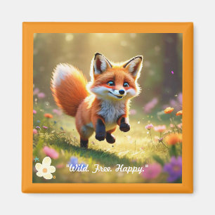 "Curious Fox Kit" Magnet