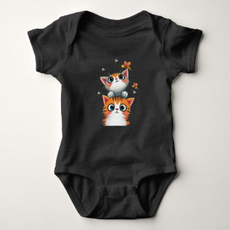 Curious Kittens & Busy Bees Baby Strampler