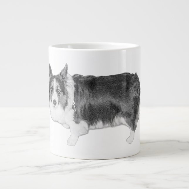 Curious Little Guardian Jumbo-Tasse (Vorderseite)