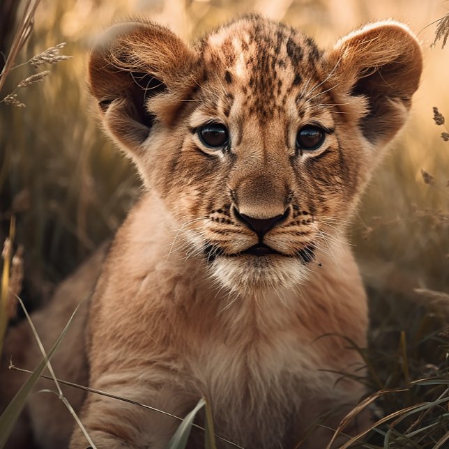 Curious Little Lion Cub Jigsaw Puzzle (Von Creator hochgeladen)