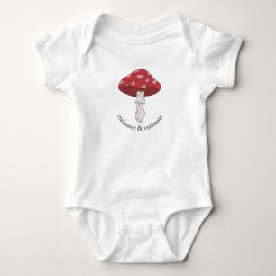 Curiouser & Curiouser Mushroom Baby Bodysuit Strampler